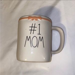 Rae Dunn # 1 MOM Coffee Mug Cup - Ceramic